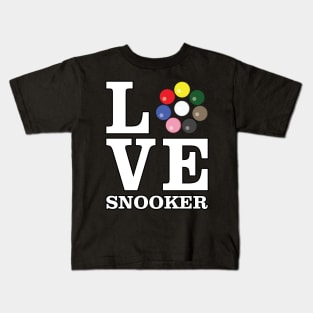 Love Snooker Kids T-Shirt